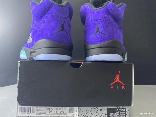 5 Retro Jordan Alternate 136027-500 Grape Air 0703